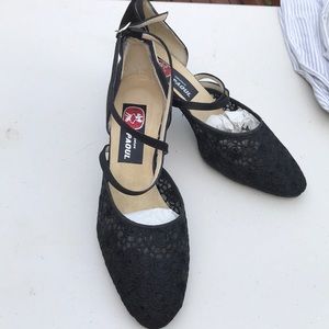 Vintage calzature paoul made in Italy Argentino Ballroom Tango Dance shoes black